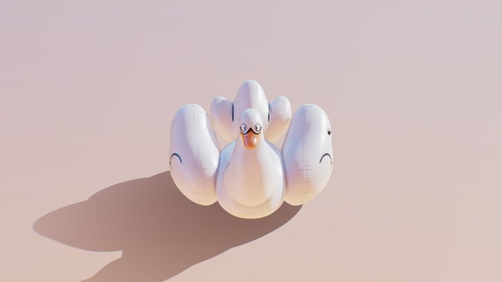Swan pool float 3D Model
