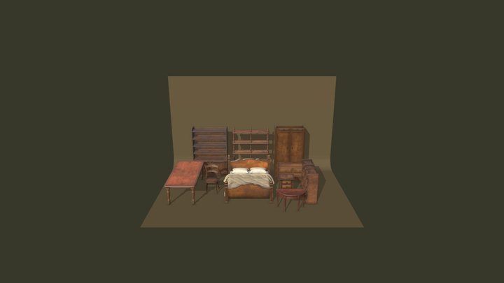 Classic Furniture Pack 3D Model