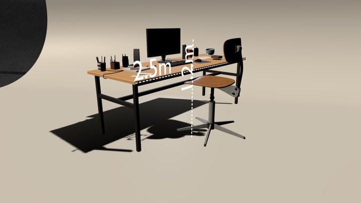Chair Wood 1 3D Model