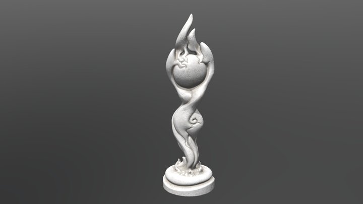 Chess White Queen 3D Model