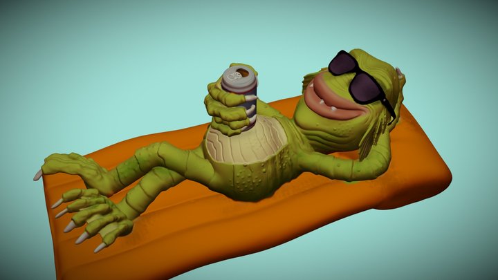 Creature from the Motel Pool 3D Model