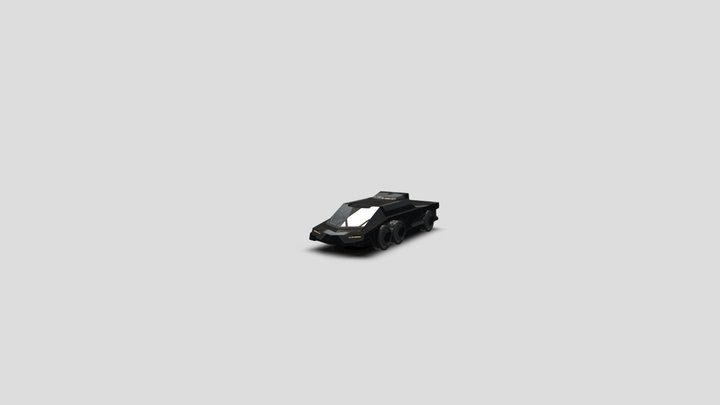 black 6x6 suv 3D Model