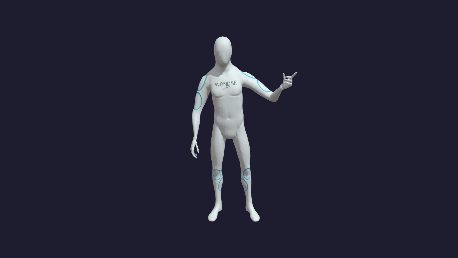 Standing and speaking — Sketchfab embed 3D viewer