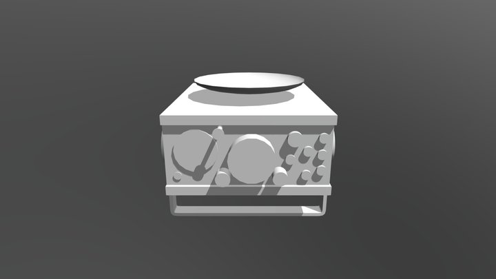 Radio Lowpoly 3D Model