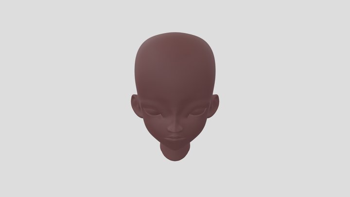 Head + eyes 2 3D Model