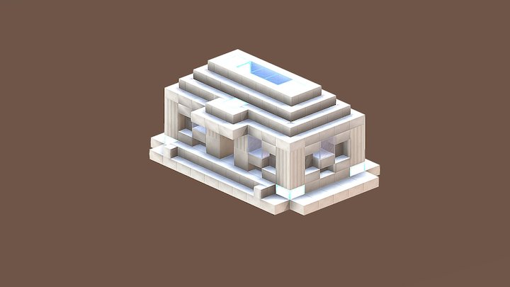 Minecraft Mini-Temple 3D Model