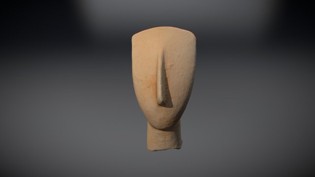 Κεφαλή Κυκλαδικού Ειδωλίου Head of Cycladic Fig. 3D Model