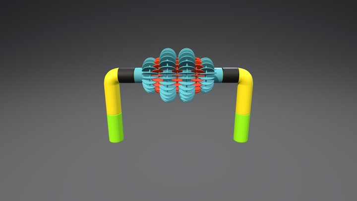 Massageroller PolyM 3D Model
