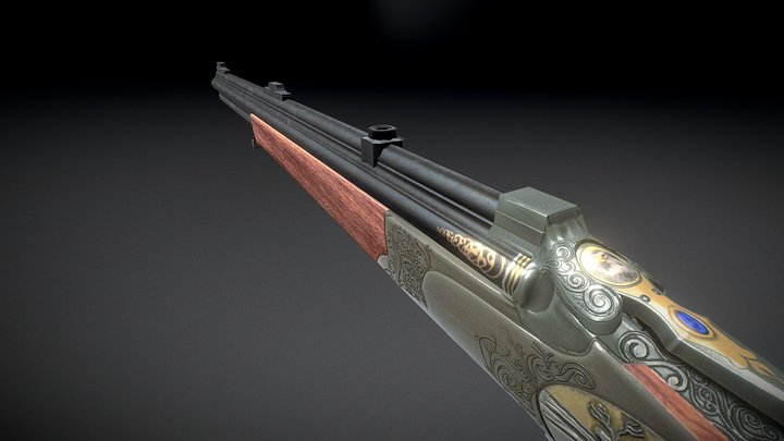 Quads Gun 3D Model