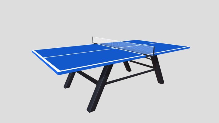 Table Tennis Table 3D Model