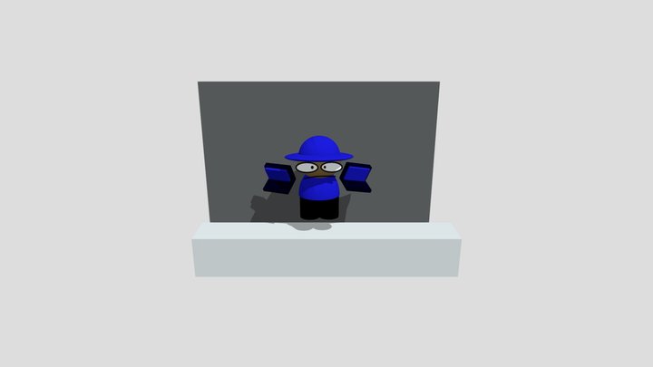 Bombu Is Staring At You Run. 3D Model