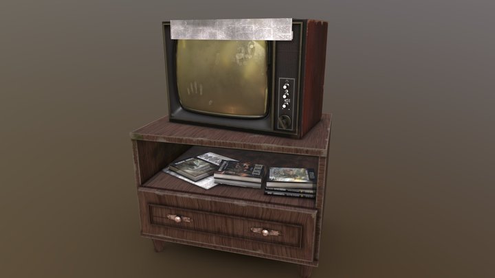 old Television 3D Model