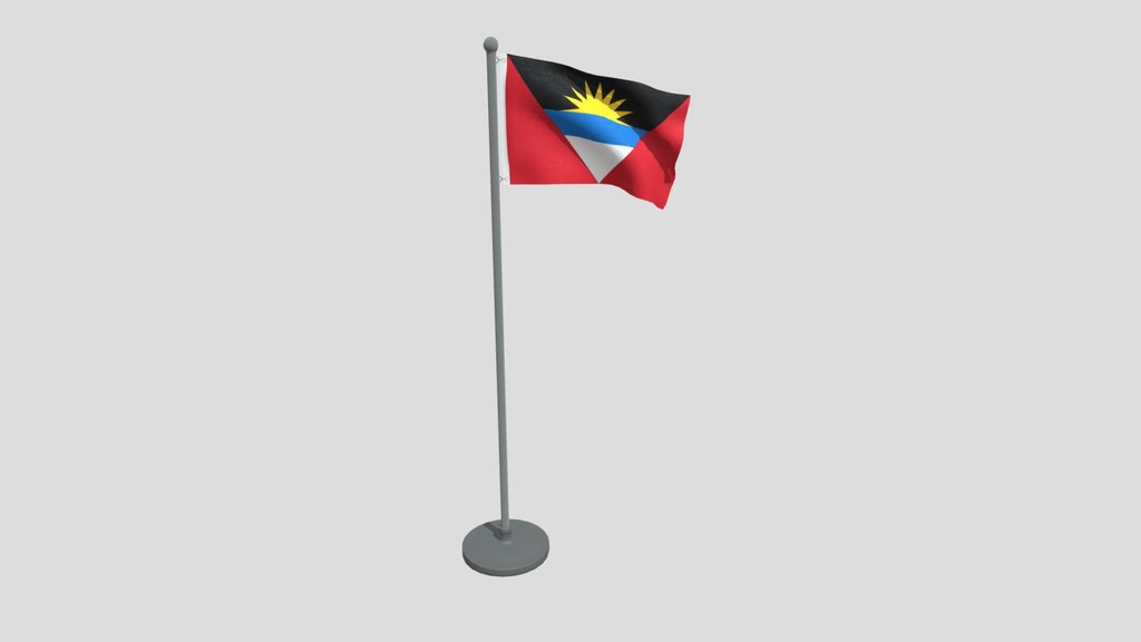 Animated Flag Of Antigua And Barbuda