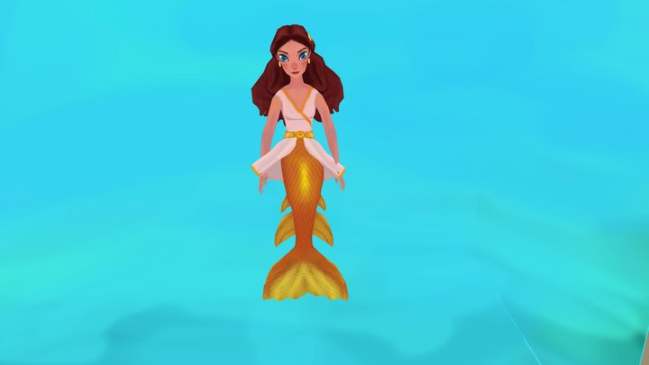 mermaid (lowpole) 3D Model