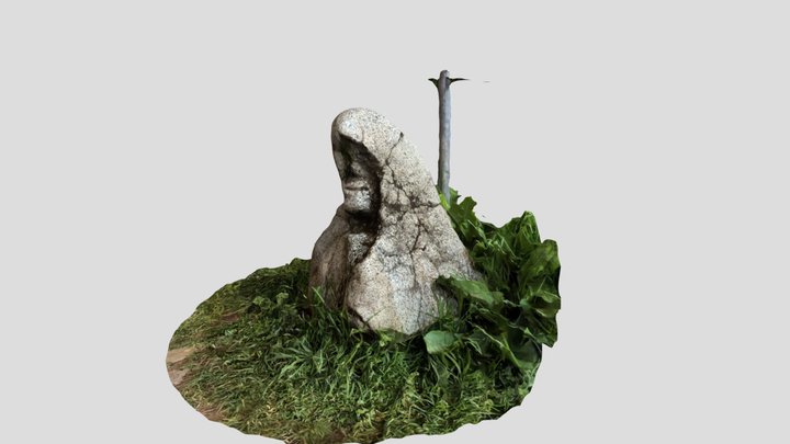 Carved Face Rock 1 - Cusco, Peru 3D Model