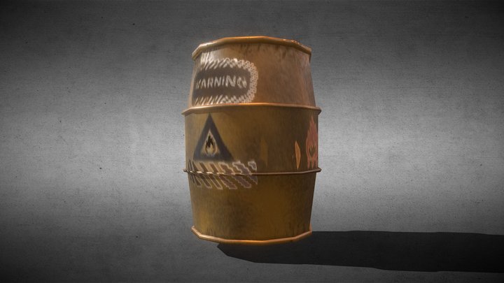 high flamble drum 3D Model
