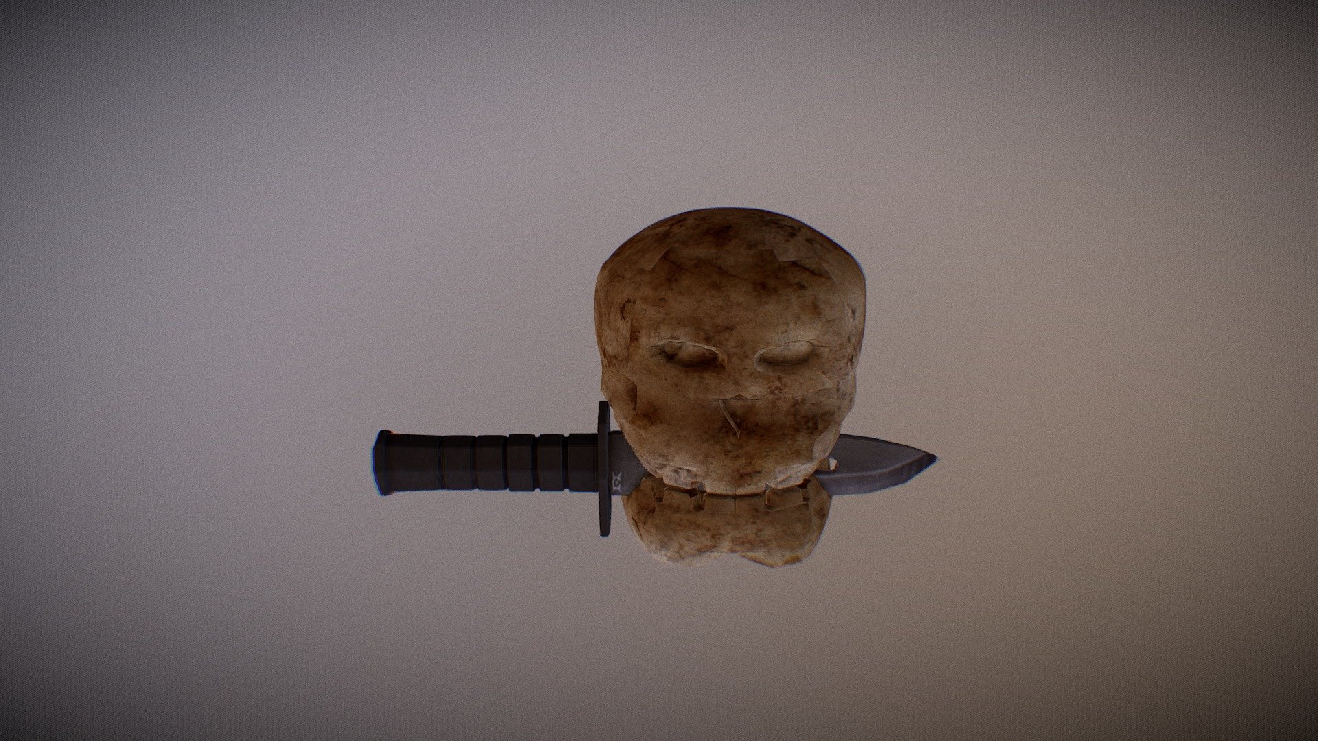 KNIFE IN SKULL / FACA NA CAVEIRA [3D MODEL]