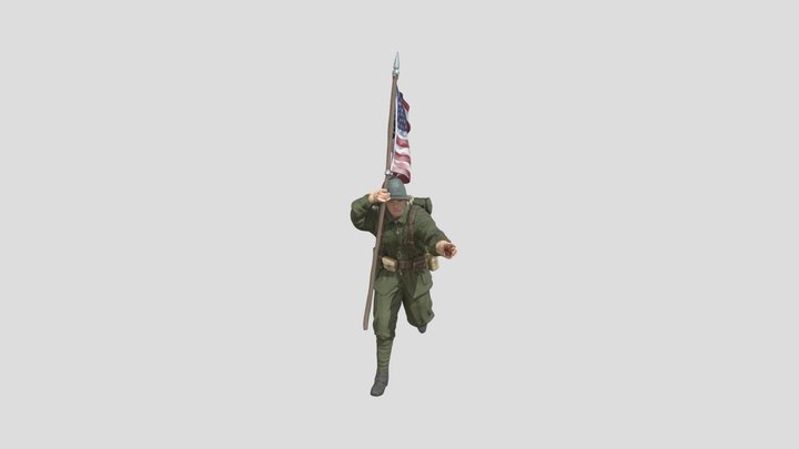 Soldier's Charge 3D Model