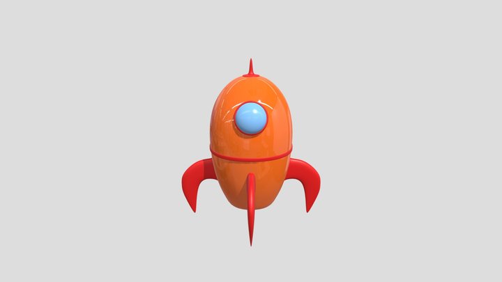 3d Rocket 3D Model