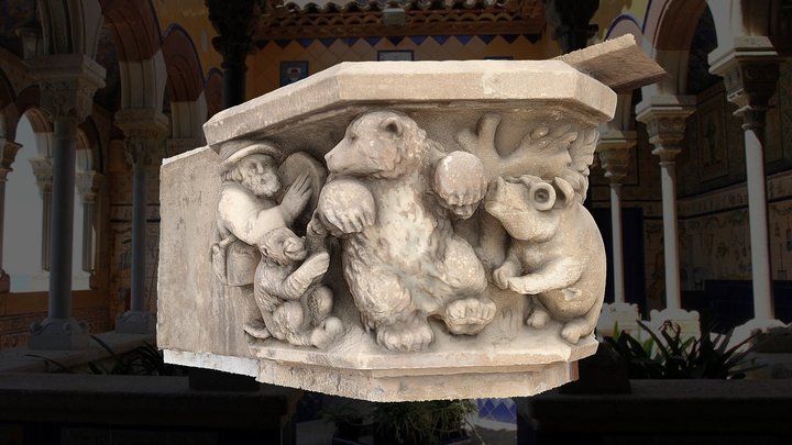 L'os, la mona i el porc 3D Model