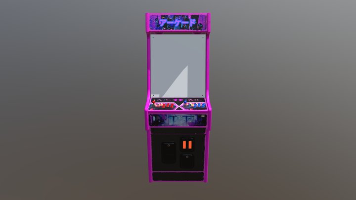 Arcade Machine - Logotyp 3D Model