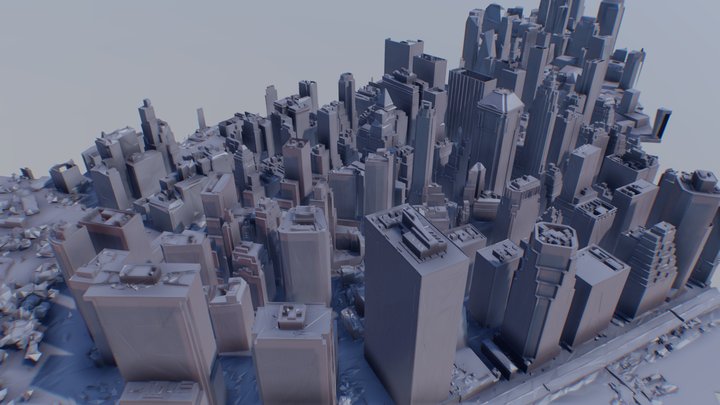 New York Lower Manhattan (ge) 3D Model