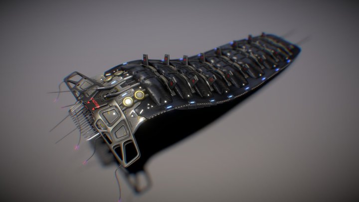 Hallucigenia cyberia 3D Model