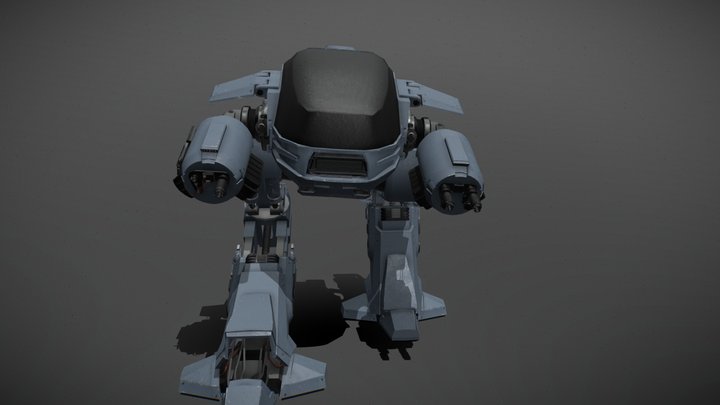 ED-209 — Enforcement Droid from RoboCop (1987) 3D Model