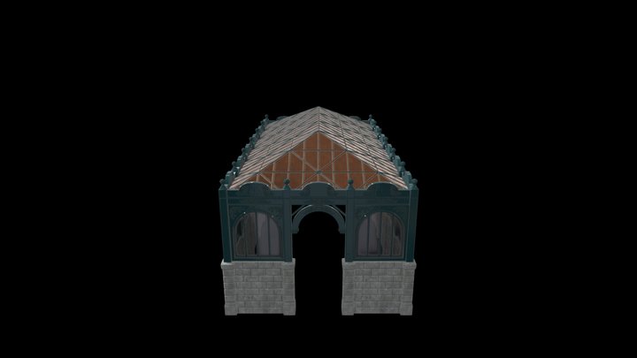 Market building, 3D Model