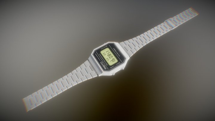 Digital Wrist Watch – Free 3D Model STL