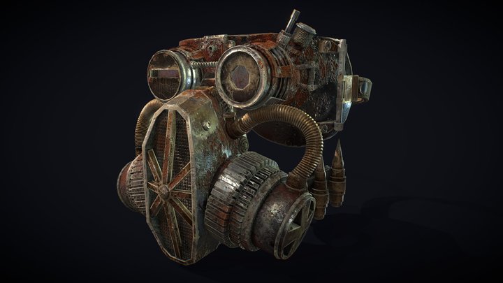 GAP Final Rustborn Mask 3D Model