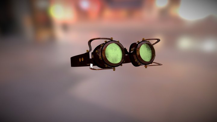 Steampunk Glasses 3D Model