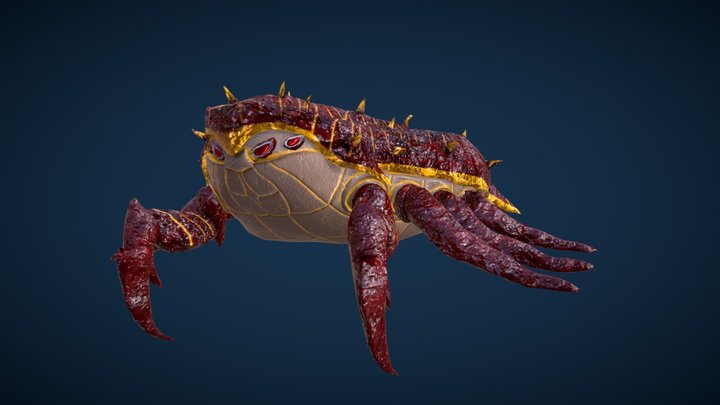 Swimming Crab 3D Model