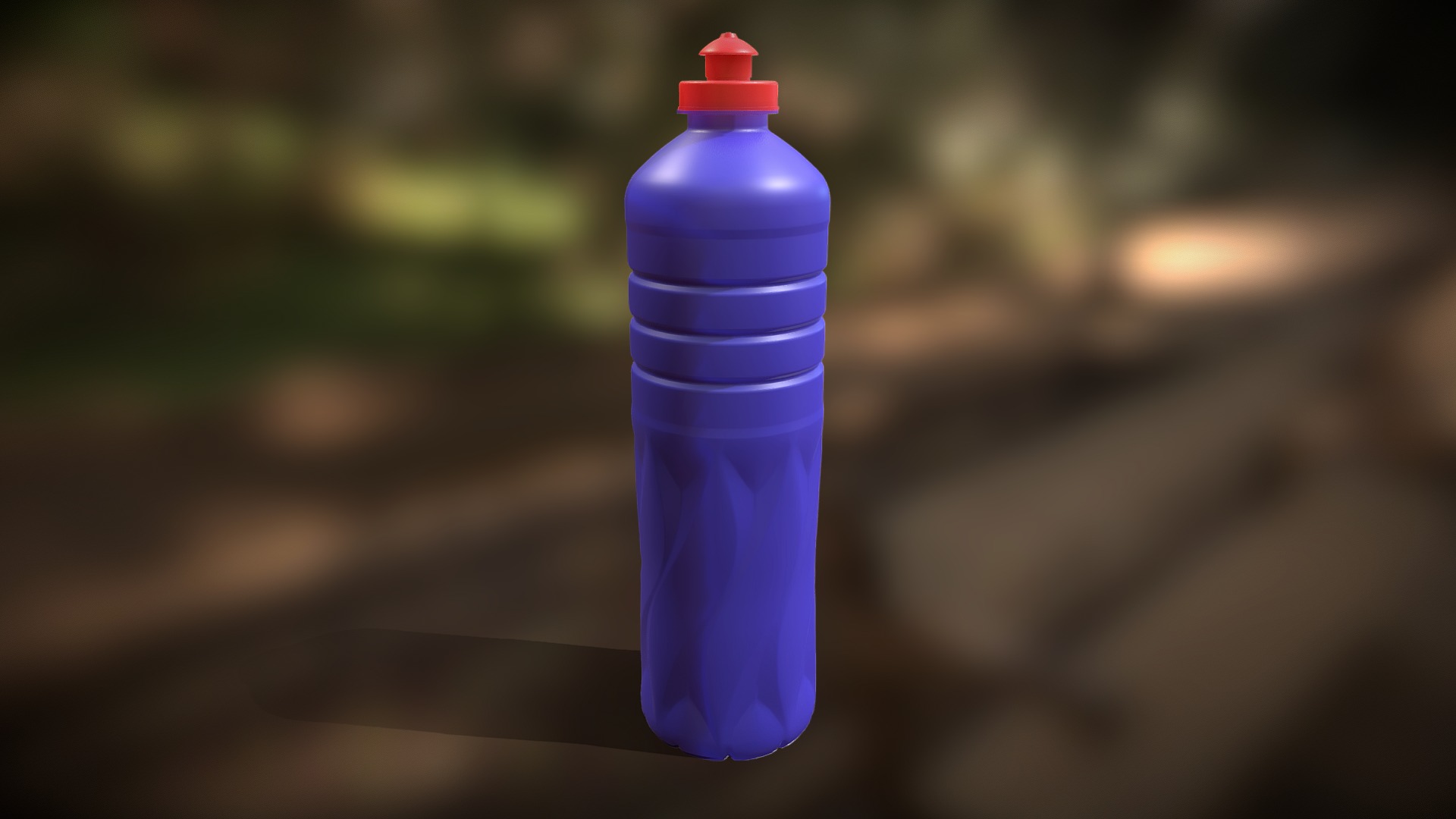 3D model Bottle Brihante001a - This is a 3D model of the Bottle Brihante001a. The 3D model is about a purple plastic bottle.