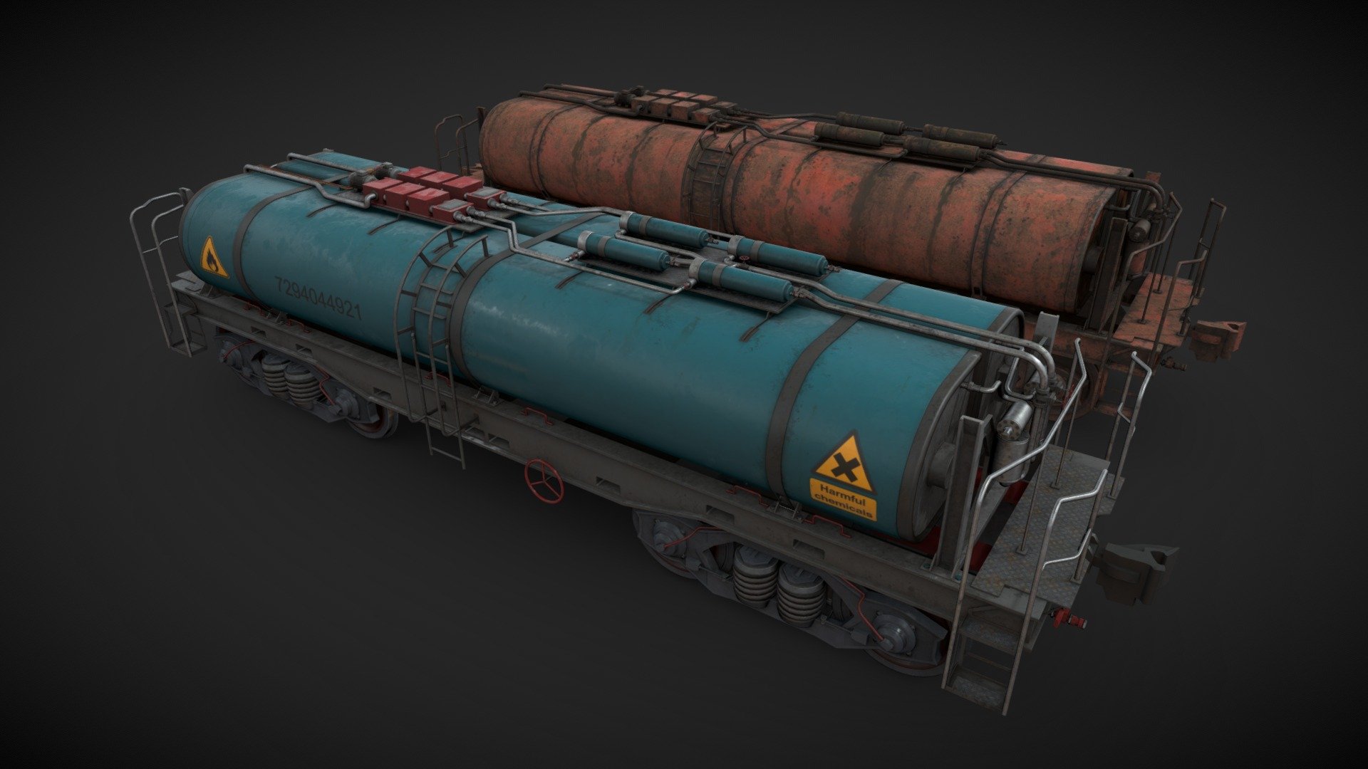 Rail tank car - Buy Royalty Free 3D model by maxpsr [458db85 ...