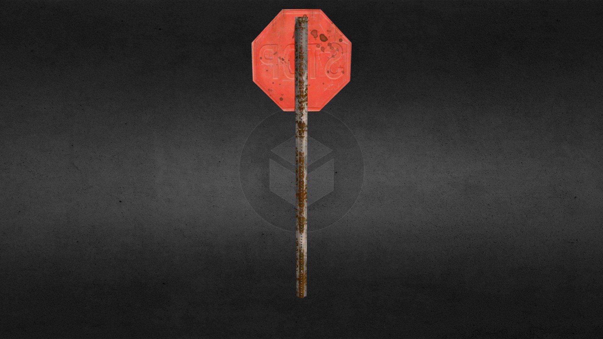 Rusty Stop Sign - 3D model by artbycmy [458de29] - Sketchfab
