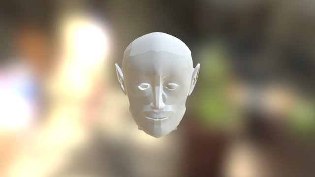 Elf Head Base Mesh 3D Model