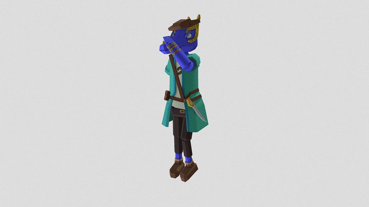 PosedmodelDragonPirate4 3D Model