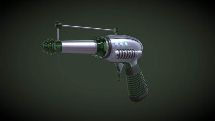 Mars Attacks - Martian Pistol 3D Model