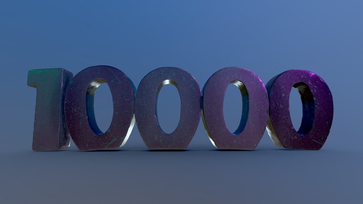 10,000 Followers! Thank you! – Modèle 3D gratuit STL