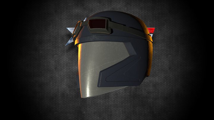 V-bora Infantry Assault Helmet 3D Model