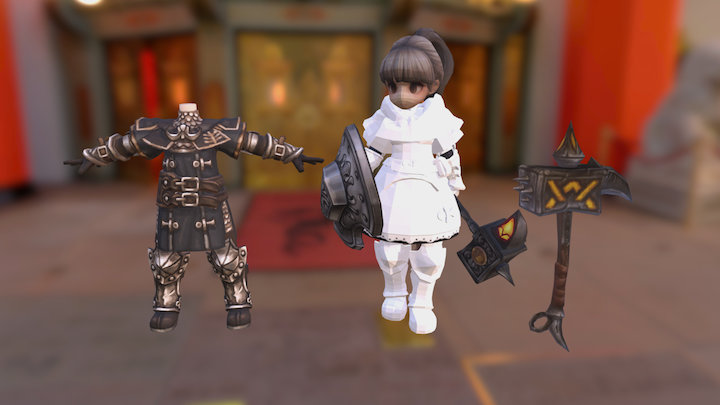 Paladin comparioson 3D Model
