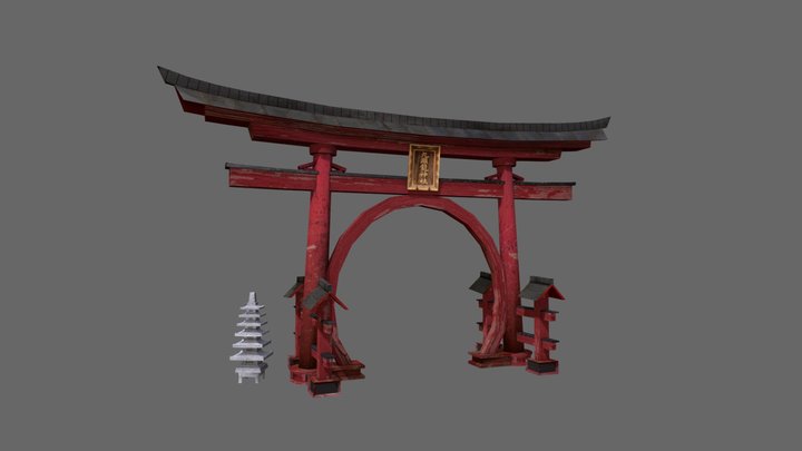 Grandma's house - Texture 2 More detailed props 3D Model