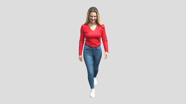 Casual Red Top Walk – Modelo 3D gratuito STL