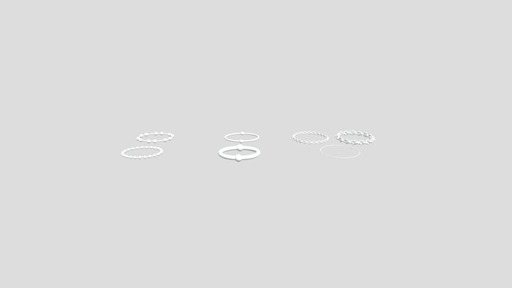 Umlaut Bracelets v1 3D Model