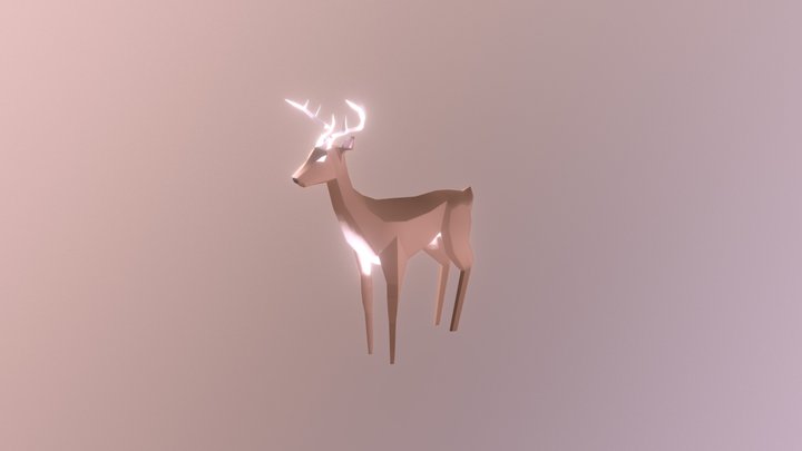 Deer Walk Animation 3D Model