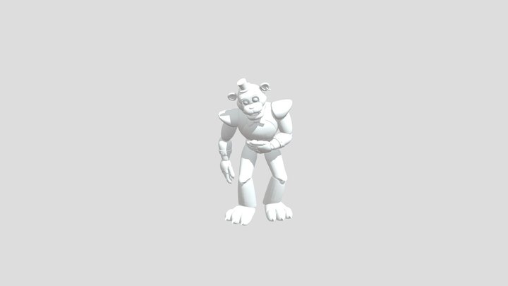 Fnaf SB Glamrock Freddy 3D Model