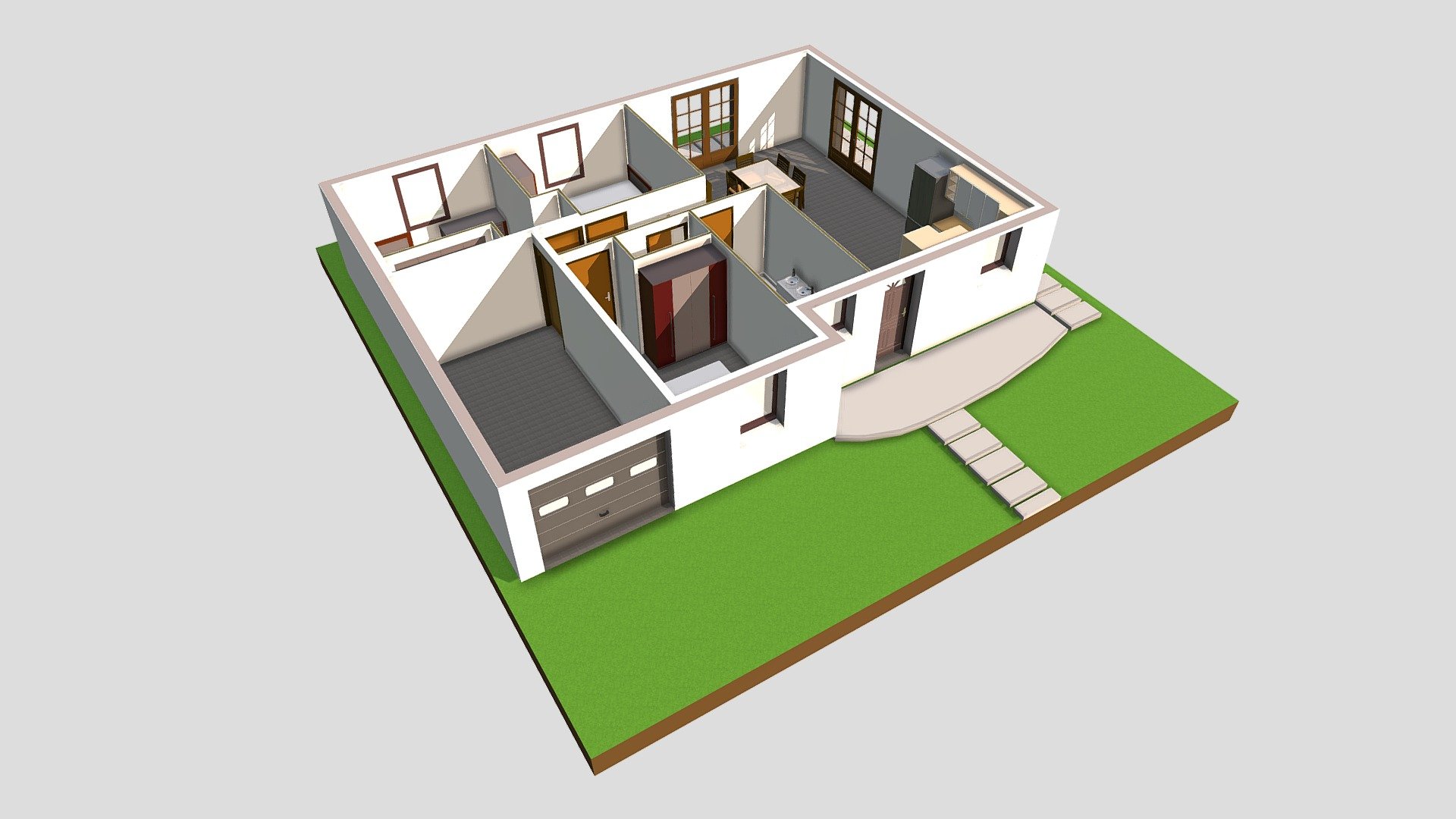 Projet de maison individuelle Plain-Pied N° 01