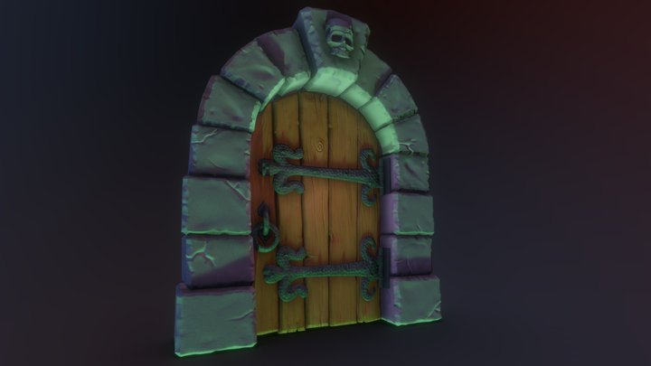 Creepy Door 3D Model