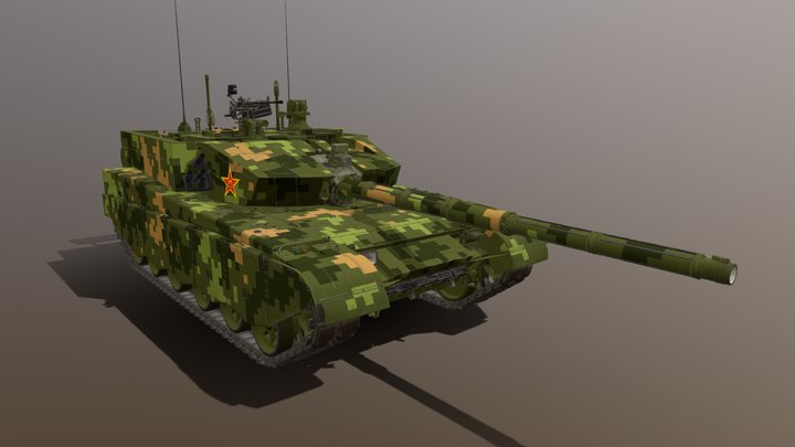 Chinese ZTZ-99A – Gratis 3D-model STL